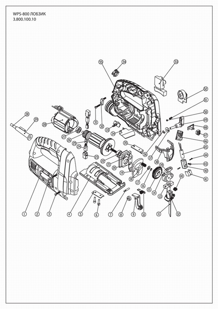 Makita 4329 схема запчастей